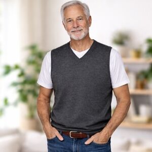 Vroom & Dreesmann Men's Grey Vest Size M